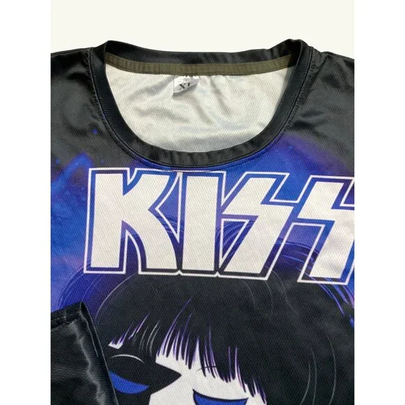 Kiss Cartoon Graphic Tee XL - Picture 3 of 7